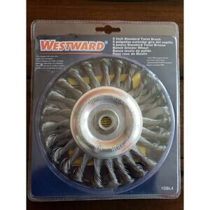 WESTWARD Twist Wire Wheel,6 Dia,0.0140 Wire,Steel 1GBL4